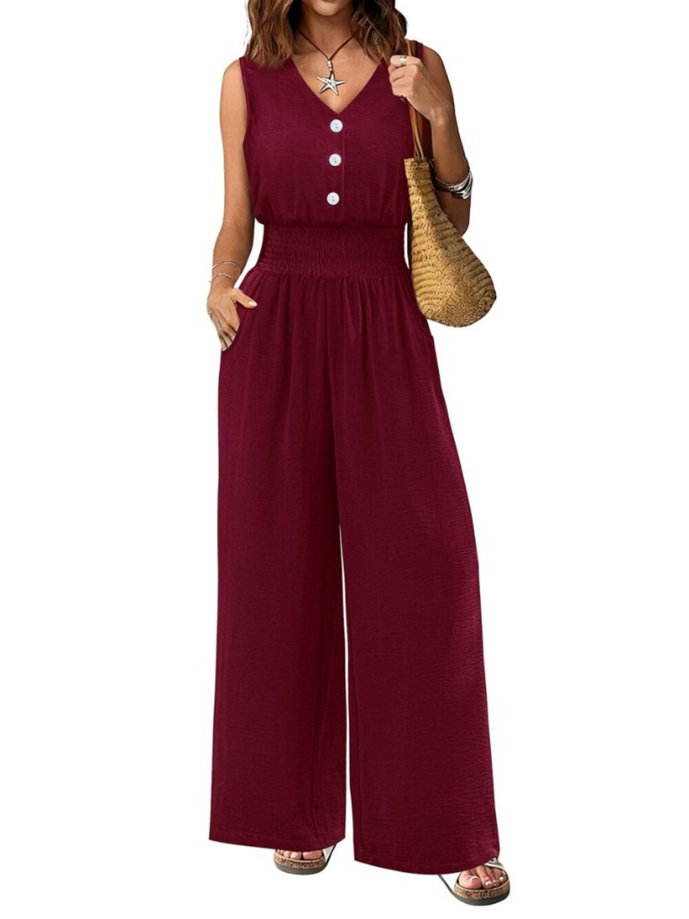 Women's Jumpsuits Dressy Casual Wide Leg One Piece Summer Outfits